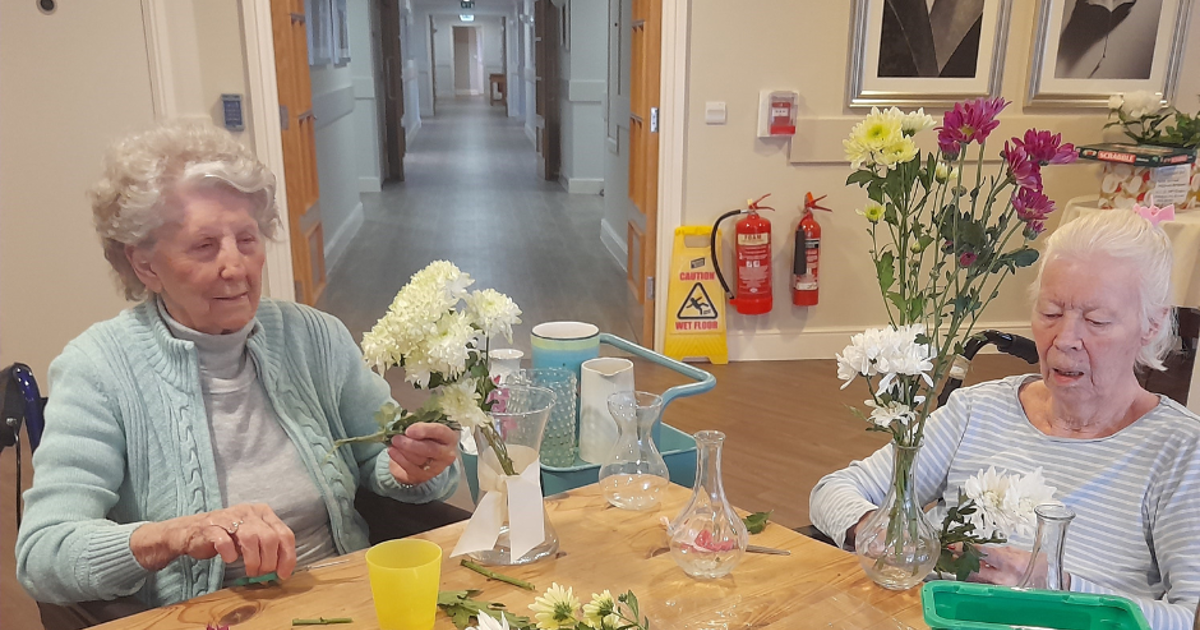 It’s bloomin’ marvelous at Upton Manor Care Home