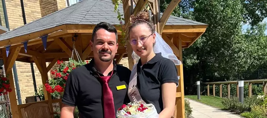 Colleagues at Palmers Green Care Home Marry Colleagues at Palmers Green Care Home Marry